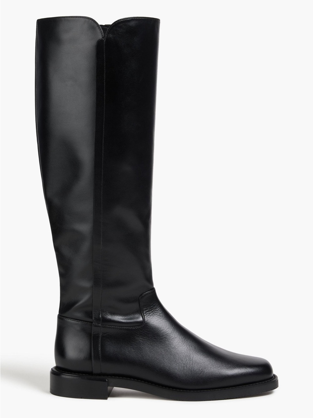 Stuart Weitzman Leather Square Toe Knee High Boots